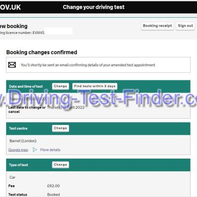 Barnet London Driving Test Cancellations 1