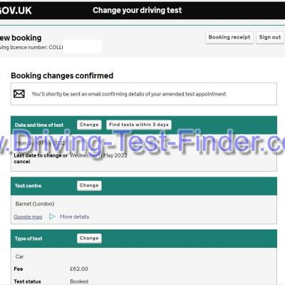 Barnet London Driving Test Cancellations 6