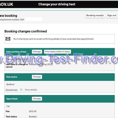 Bedford Driving Test Cancellations 2