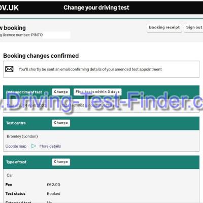 Bromley London Driving Test Cancellations 5