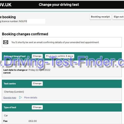 Chertsey London Driving Test Cancellations 01