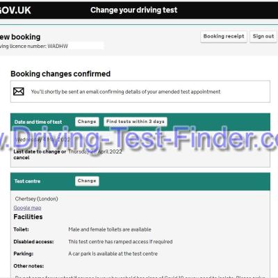 Chertsey London Driving Test Cancellations 03