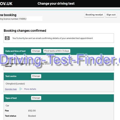 Chingford London Driving Test Cancellations 3