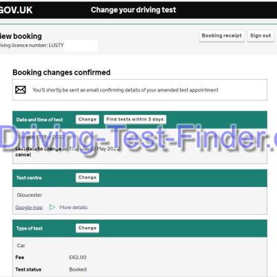 Gloucester Driving Test Cancellations 2