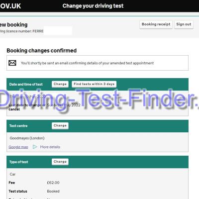 Goodmayes London Driving Test Cancellations 2 001