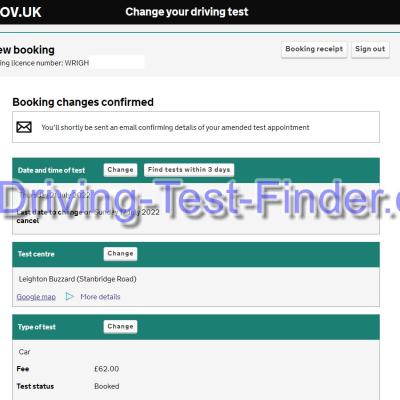 Leighton Buzzard Stanbridge Road Driving Test Cancellations 1