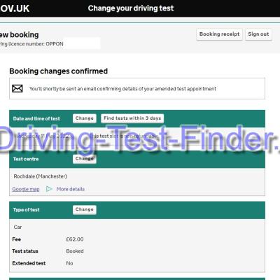 Rochdale Manchester Driving Test Cancellations
