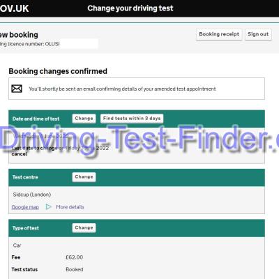 Sidcup London Driving Test Cancellations 1