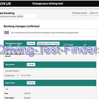 Slough London Driving Test Cancellations 8