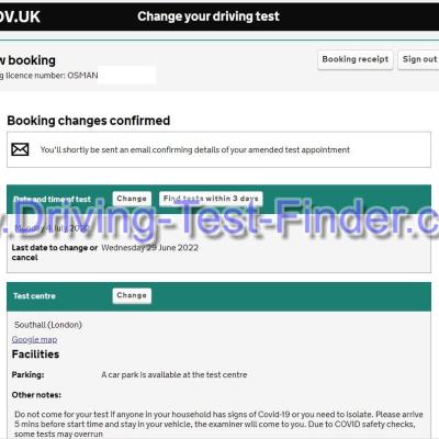 Southall London Driving Test Cancellations 5