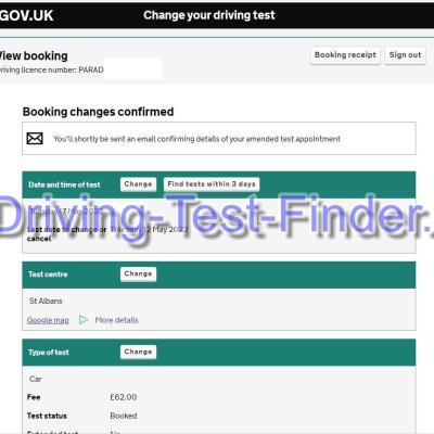 St Albans Driving Test Cancellations 1